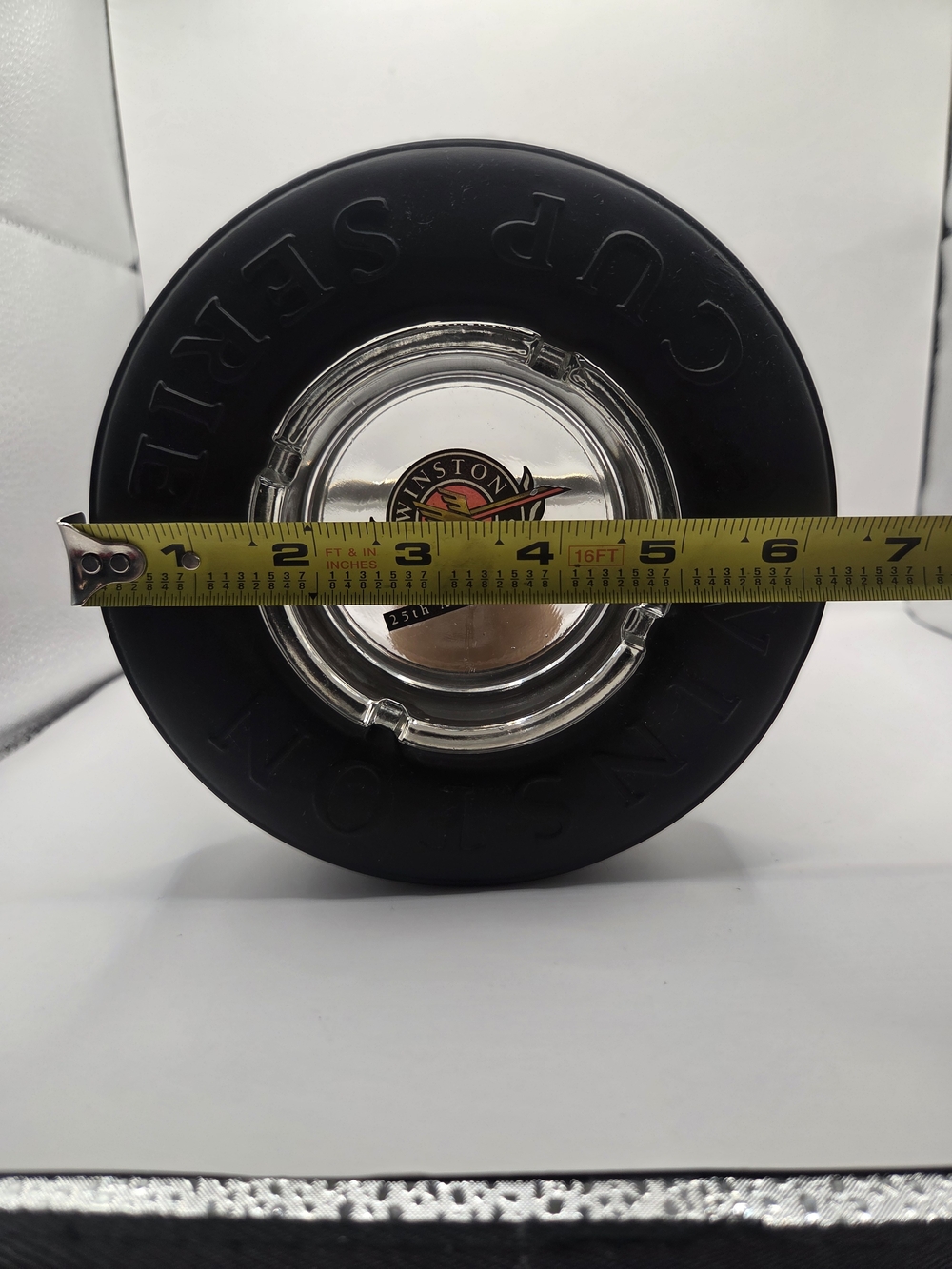 Winston Cup Series 25th Anniversary Black Tire Glass Ashtray Nascar - Picture 4 of 4